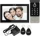 Smart Video Interfon Mentor Svk472b 4 Fire Wi-Fi Card Pin Tuya App 7 Inch Ips Dvr Fhd 2mp Ip66 Negru