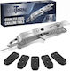 Set De Unelte Thirrni 6-în-1 Cuțit De Glet Din Oțel Inoxidabil Pentru Îndepărtare Și Netezire Capete De Silicon Interchangeabile Cutter Tub De Etanșare Racletă Pentru Baie Bucătărie