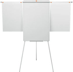 Nobo Impression Pro Flipchart Lackiertes Stahl Erweiterbare Arme Dreibein Magnetisch + Marker Weißes Tablett