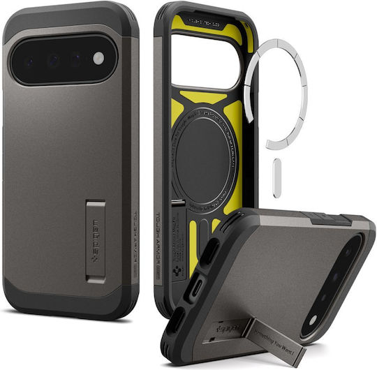 Spigen Tough Armor AI Mag Fit Umschlag Rückseite Grau Google Pixel 11