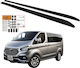 Erkul Erkul Autodachträger Aluminium für Ford Transit Custom / Tourneo Custom 2012 ohne Beine Schwarze