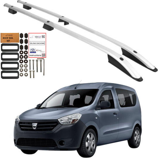 Erkul Bare De Acoperiș Din Aluminiu Pentru Renault Expres Dacia Magazin Online Dokker 2013-2020 Fără Picioare