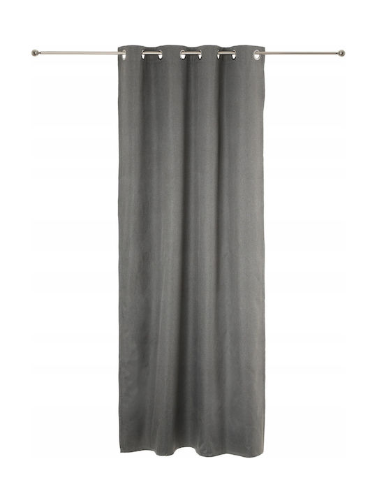 Atmosphera Verdunkelungsvorhang mit Grommets Grau 140x260cm