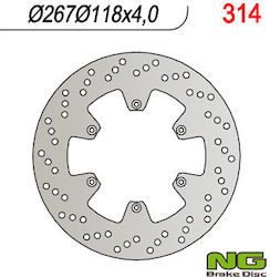 Front Brake Disc Yamaha Tt 600r 98-07 267x118x4 Mm
