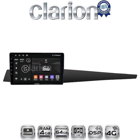 Clarion Gl72348 ОЕМ Мултимедийна Екран Автомобилни Аудио Системи Renault Laguna 3 2008 > 2015 CarPlay AndroidAuto Bt GPS WiFi GPRS