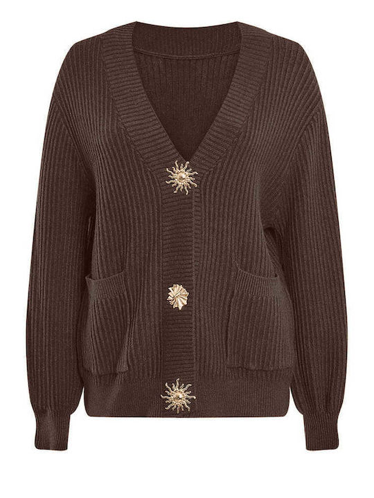 Celestino Women's Knitted Ribbed Cardigan With ...