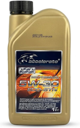 Accelerate Eco-Syn Συνθετικό Λάδι Αυτοκινήτου 5W-30 1lt