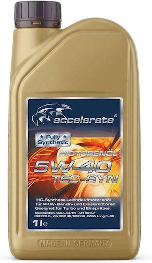 Accelerate TEC-SYN Συνθετικό Λάδι Αυτοκινήτου 5W-40 1lt