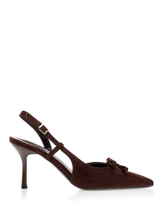 Tsoukalas Wildleder Pumps mit Riemen & Hohem Ab...