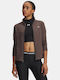 Damen Sportliche Strickjacke Braun