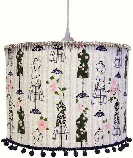 Pink Pendant Ceiling Light with E27 Socket 30x20x35cm