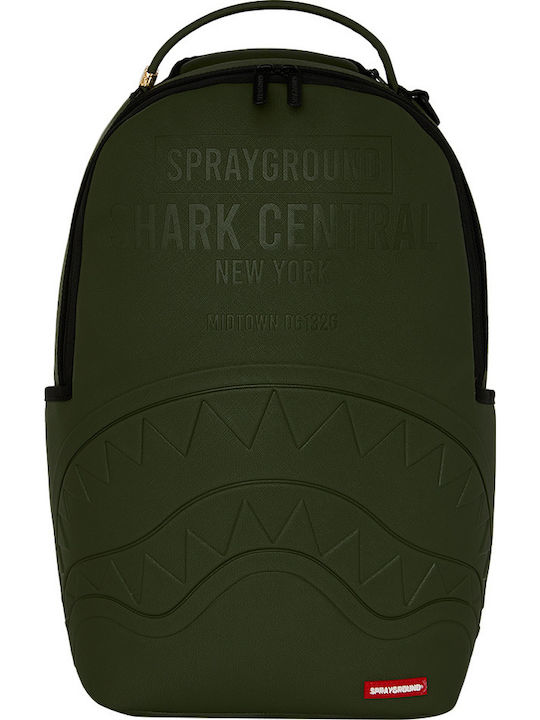 Sprayground Ученическа Раница За Гимназия С Джоб За Бутилка Shark Central All Star Green 29 x 15 x 45 см