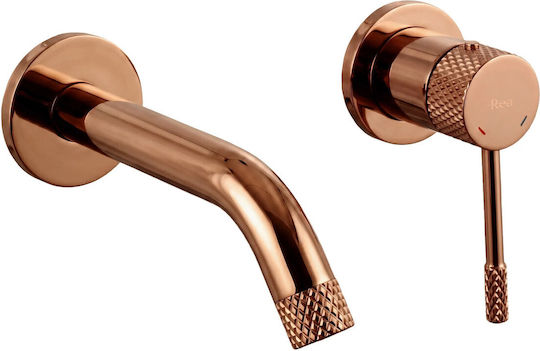 Rea Eingebaute Wasserhähne Mixer & Mundstück-Set Für Waschbecken Kupfer