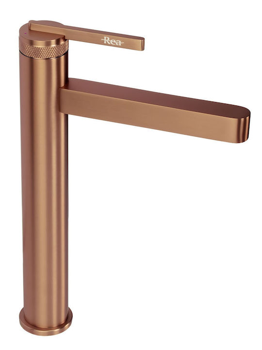 Rea Grace Tall Copper Mixing Sink Faucet