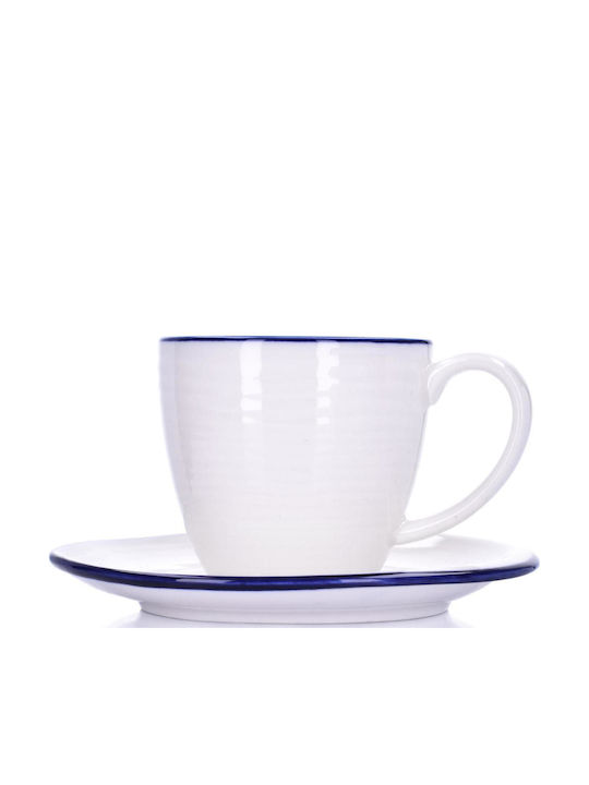 Duka Kaffeetasse aus Porzellan Weiß 200ml
