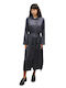 Midi Hemdkleid Grau