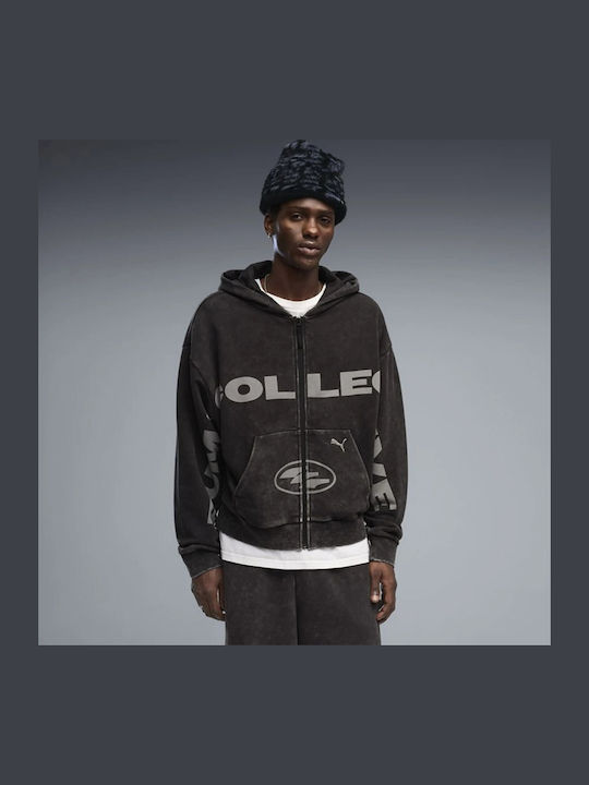 PUMA Grafik Sweatshirt mit Kapuze Anthrazit