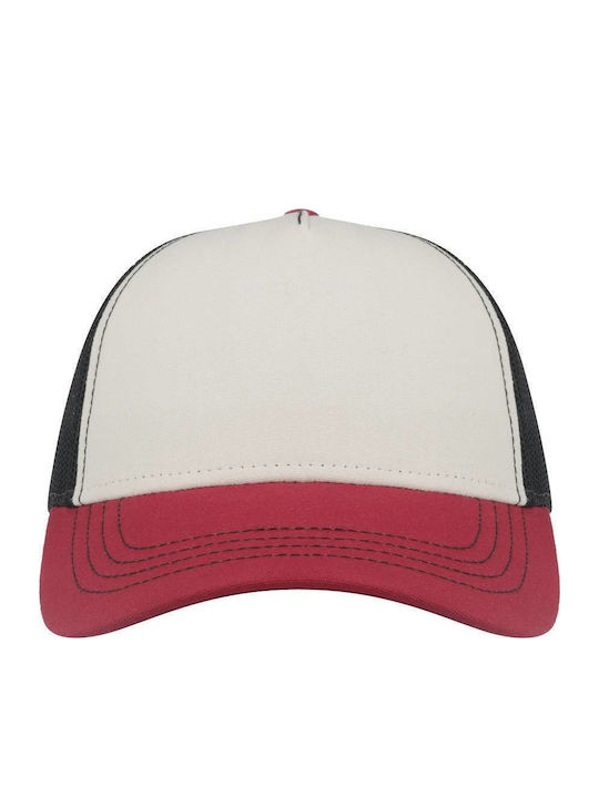 Atlantis S-Rapper Canvas Five-Panel Jockey Mesh 100% Cotton Canvas 270g White Black Burgundy