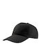 Atlantis Start Five 852 Πεντάφυλλο Καπέλο Τζόκεϊ 100% Βαμβάκι Twill 160gsm Black