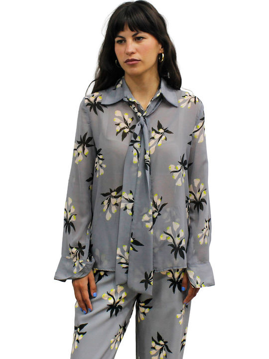 Long Sleeve Women's Shirt Grey