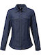 Μακρυμάνικο Γυναικείο Τζιν Πουκάμισο Indigo Denim