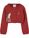 Kinder-Strickjacke Baumwollrote