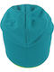Beanie Unisex Reversible Knitted Beanie in Turquoise Colour