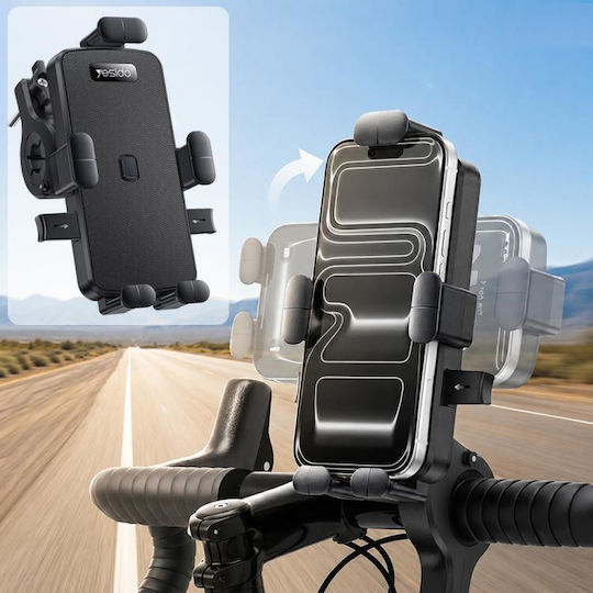 Yesido C336 Drehbare Handy-Halterung Fahrrad & Motorrad Schwarz