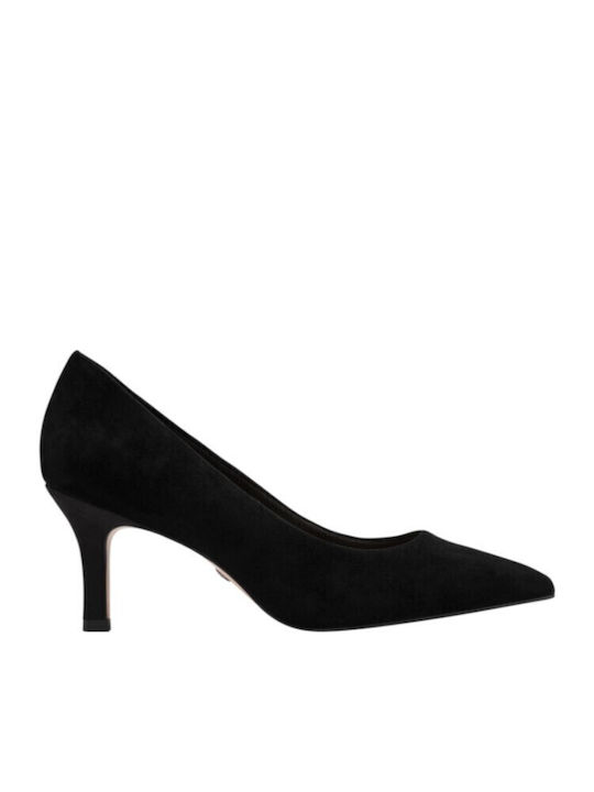 Tamaris Leather Heels Black