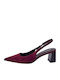 Celestino Γόβες Slingback Σουέντ Όψη Μπορντό