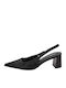 Celestino Γόβες Slingback Σουέντ Όψη Μαύρο