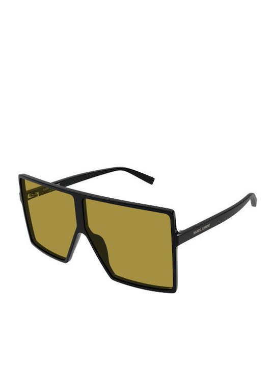 Ysl Unisex Sunglasses with Black Horn-Rimmed Frame