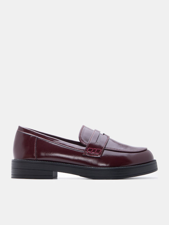 Luigi Women's Moccasins In Burgundy Colour
