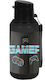 Paso Kinder Trinkflasche mit Stroh Schwarz 500ml