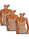Дамски топове Бежови с тънки презрамки 3Pack