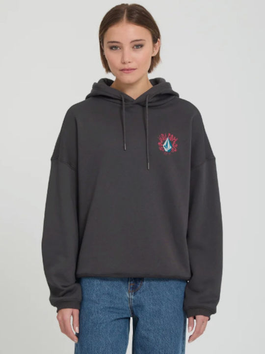 Radical Daze Long Women's Hooded Sweatshirt Black