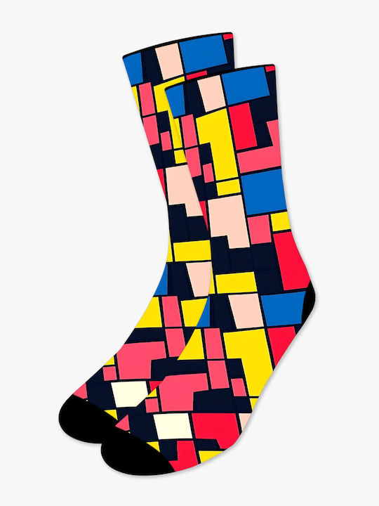 Șosetă Tipărită Modele Color Block Vibes Nodo