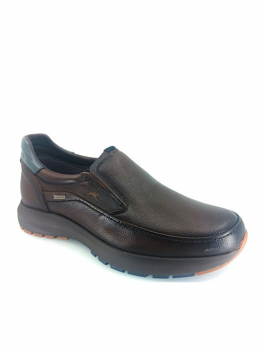 Fluchos Δερμάτινα Ανδρικά Casual Παπούτσια Καφέ