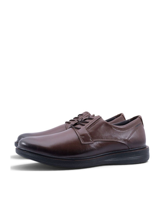 Leather Men's Casual Shoes Brown