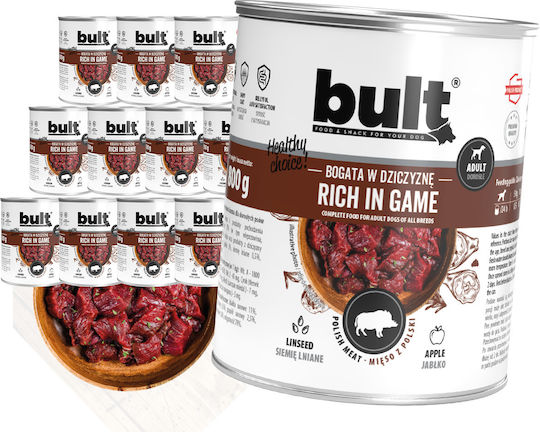 Bult Υγρή Τροφή Σκύλων σε Κονσέρβα με Κρέας 12x800gr
