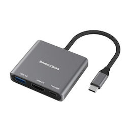 Blueendless USB-C Докинг Станция с HDMI 4K PD (CK515L)