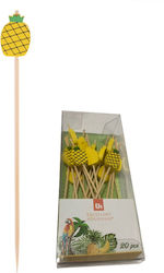 Set 20 Cocktail Ornaments Excellent Houseware Bamboo 12 Cm Green Set 20 Cocktail Ornaments Excellent Houseware Bamboo 12 Cm Green