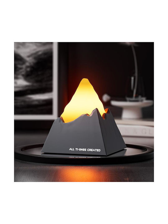 Dsx010 Mini Aromatherapie-Diffusor Volcano Nachtlicht Dunkelgrau