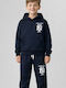 Set Trening Pentru Copii Cu Bluză Albastru Marin