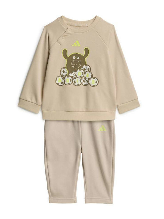 adidas Kinder Sweatpants Set Beige