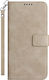 Exklusive Handyhülle aus Synthetischem Leder / Silikon Khaki (Moto G06)