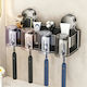 Toothbrush Support Base Plastic with Suction Cup Grey 5870016594276