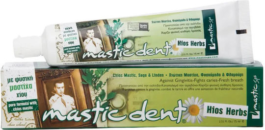 Mastic Spa Masticdent Chios Herbs, Οδοντόκρεμα Με Mαστίχα Χίου & Σύμπλεγμα Βιταμινών, 75ml