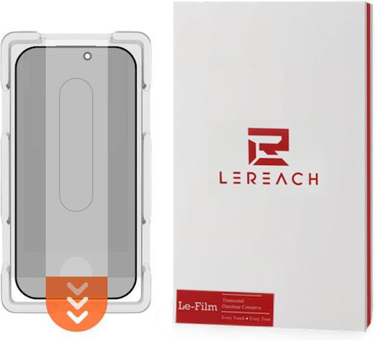 iPhone 17 Pro Lereach Cf Series Пълноекранна Версия Hd Privacy Телефон Стъклен Протектор Черен