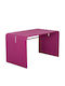 Intrepid Aluminum Dining Room Table Purple 121x70x70.5cm